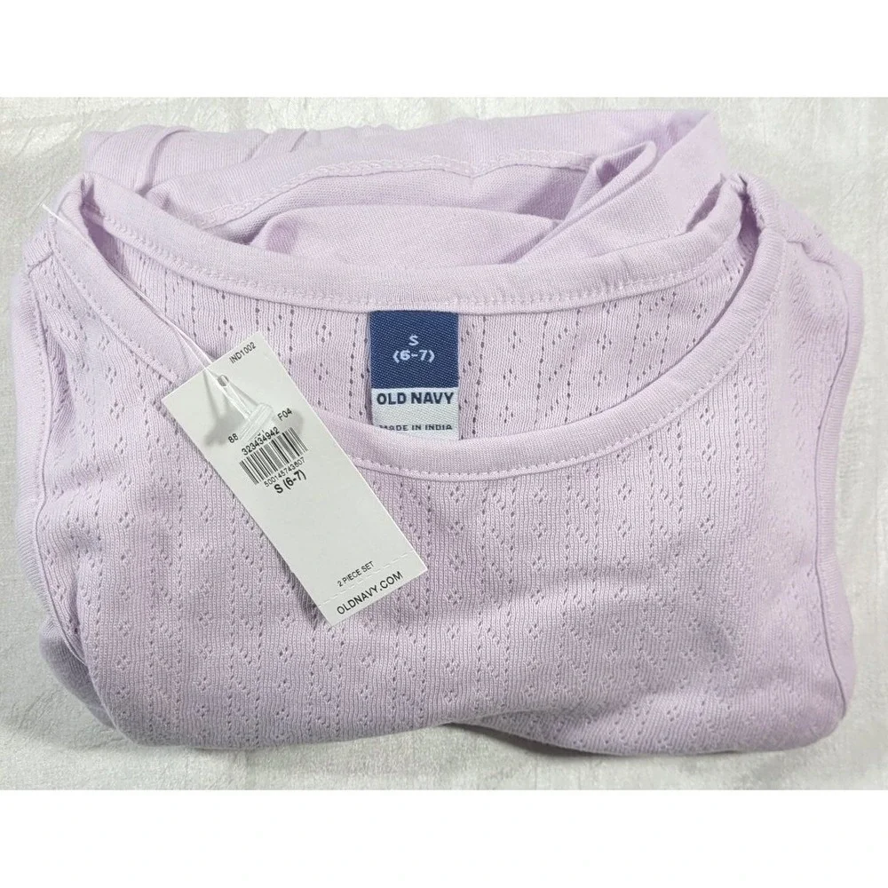 Old Navy Girl's Sleeveless Fit & Flare Dress w/ Biker Shorts - Lilac - S (6/7)